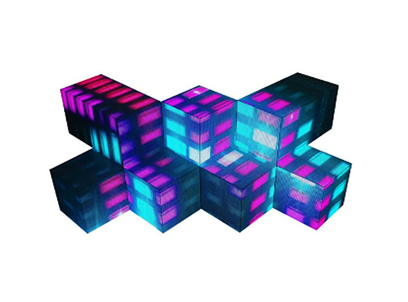 酒吧LED魔方異形屏